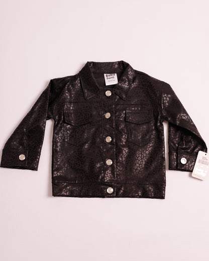 CHAQUETA ANIMAL PRINT NEGRA