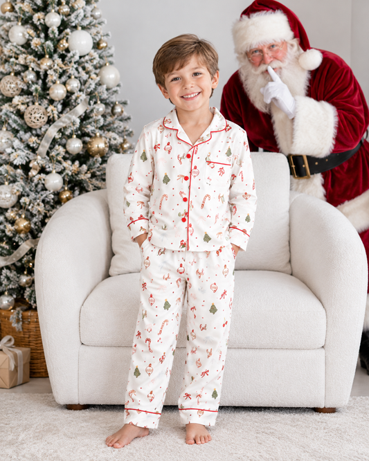 PIJAMA LARGA BASTONES UNISEX KIDS