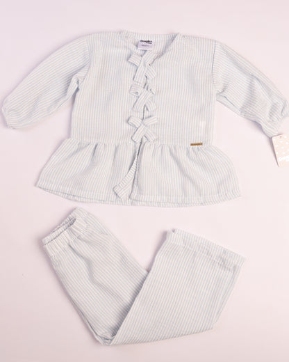 CONJUNTO EMMILY RAYAS AZULES