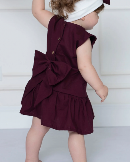 VESTIDO ALMA VINO TINTO