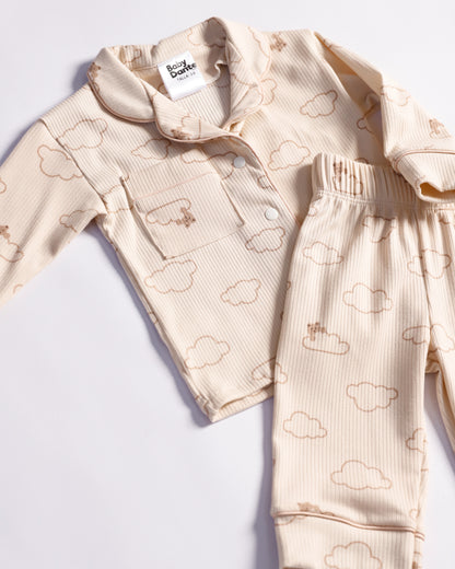 PIJAMA LARGA NUBES
