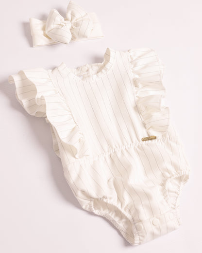 ENTERIZO IRIS BLANCO RAYAS