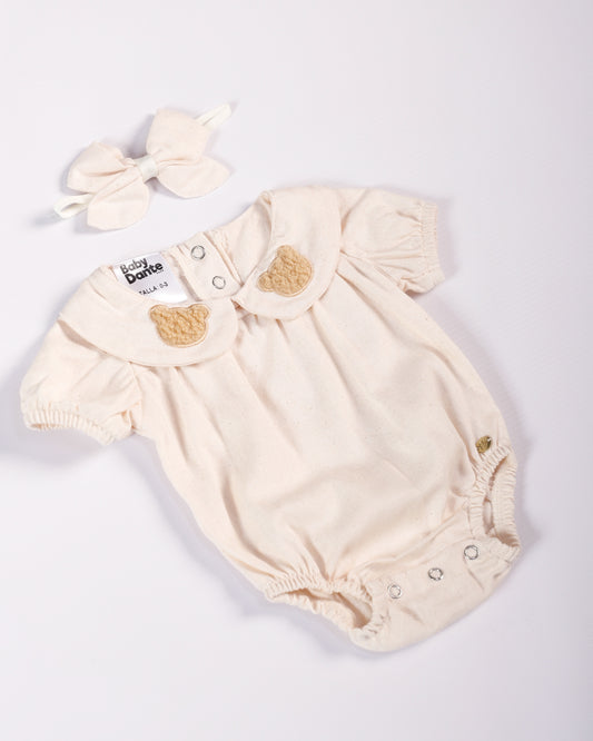 ENTERIZO KARY CREMA OSITOS