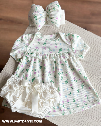VESTIDO AMALIA FLORES LILA