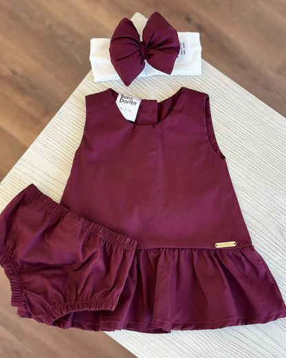VESTIDO ALMA VINO TINTO