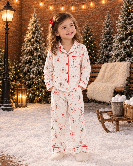PIJAMA LARGA PUNTOS UNISEX KIDS