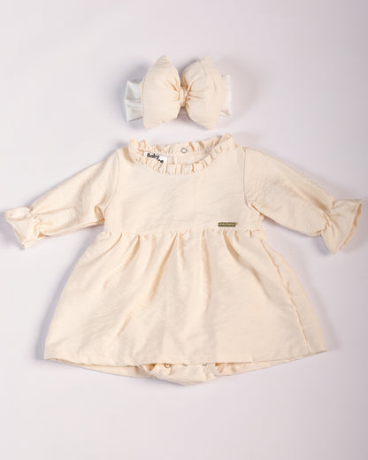 VESTIDO CRISTAL BEIGE