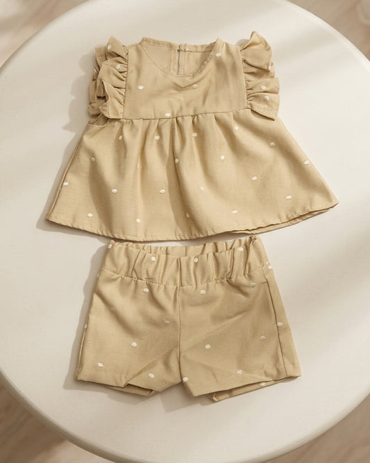 CONJUNTO JULIETTA CREMA BORDADOS PUNTOS