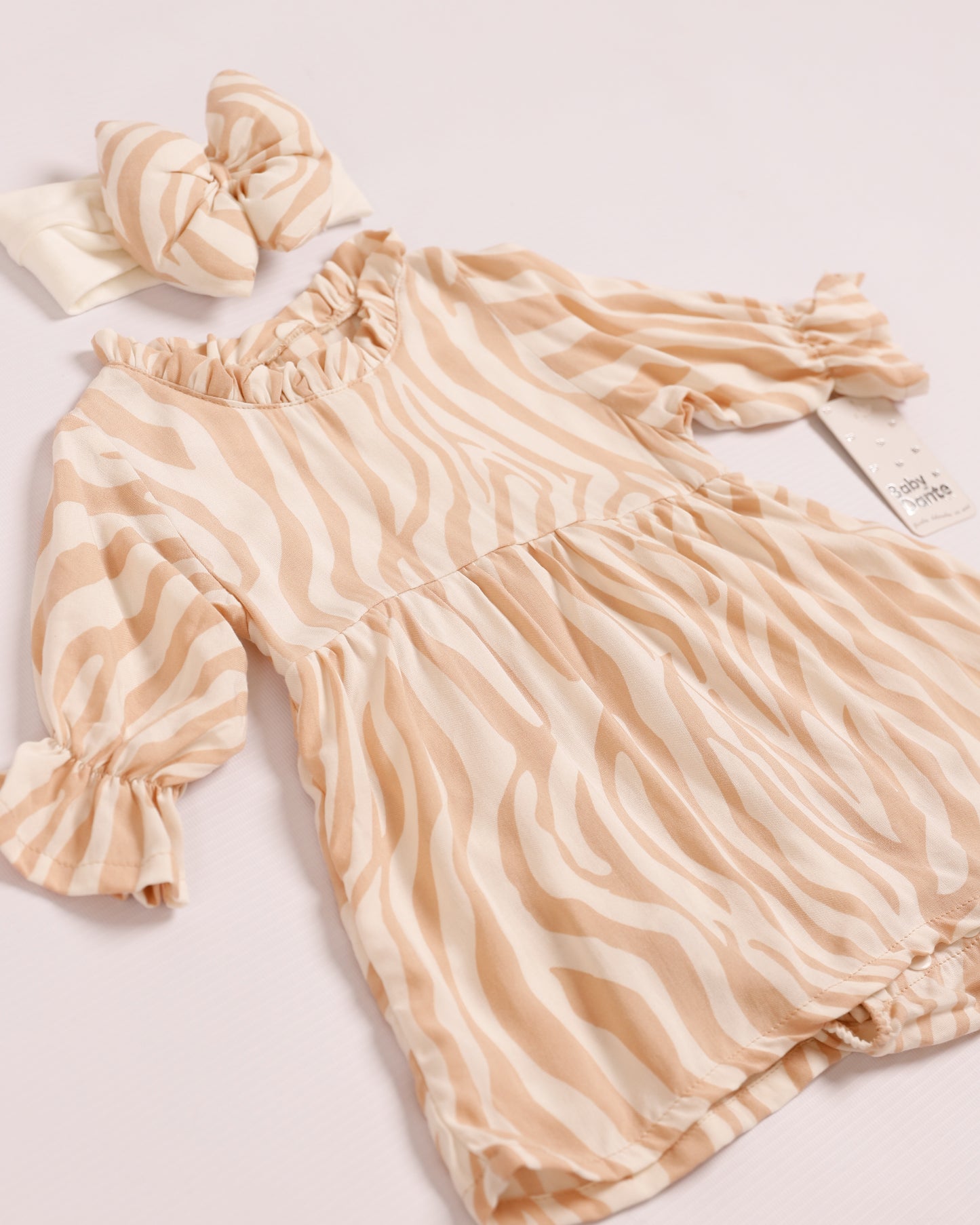 VESTIDO CRISTAL CAFE CEBRA