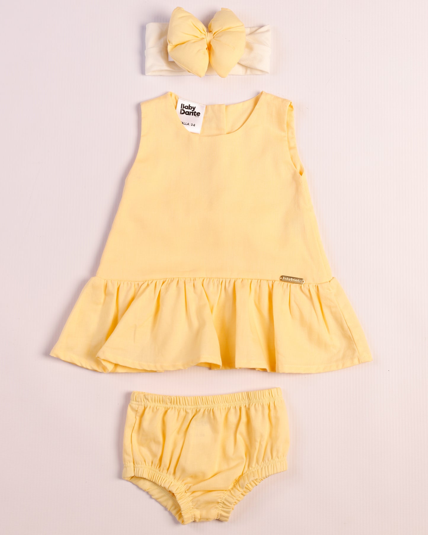 VESTIDO ALMA AMARILLO PASTEL