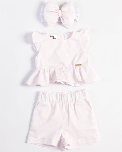 CONJUNTO VICTORIA RAYAS ROSADAS