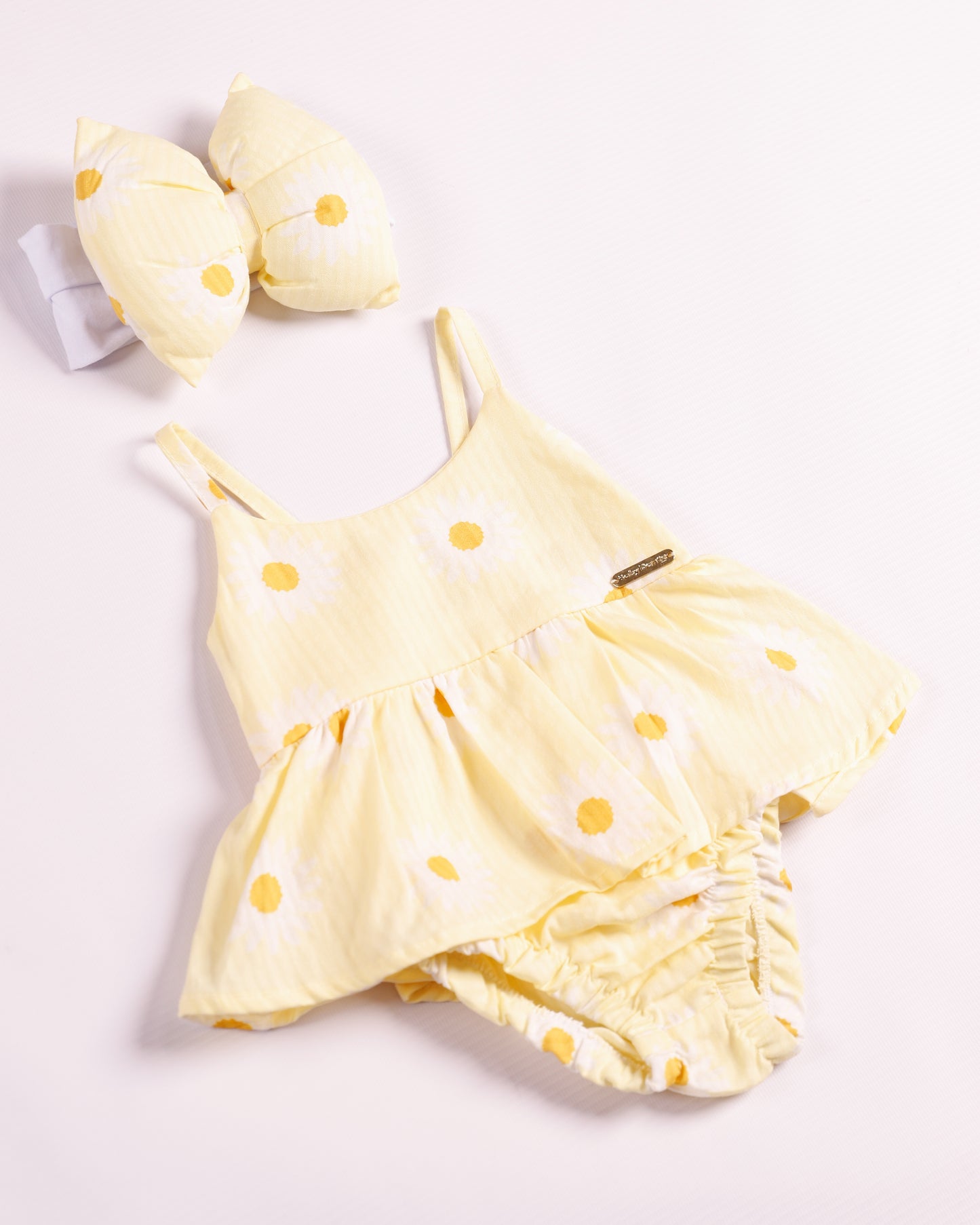 VESTIDO ISA MARGARITAS AMARILLO