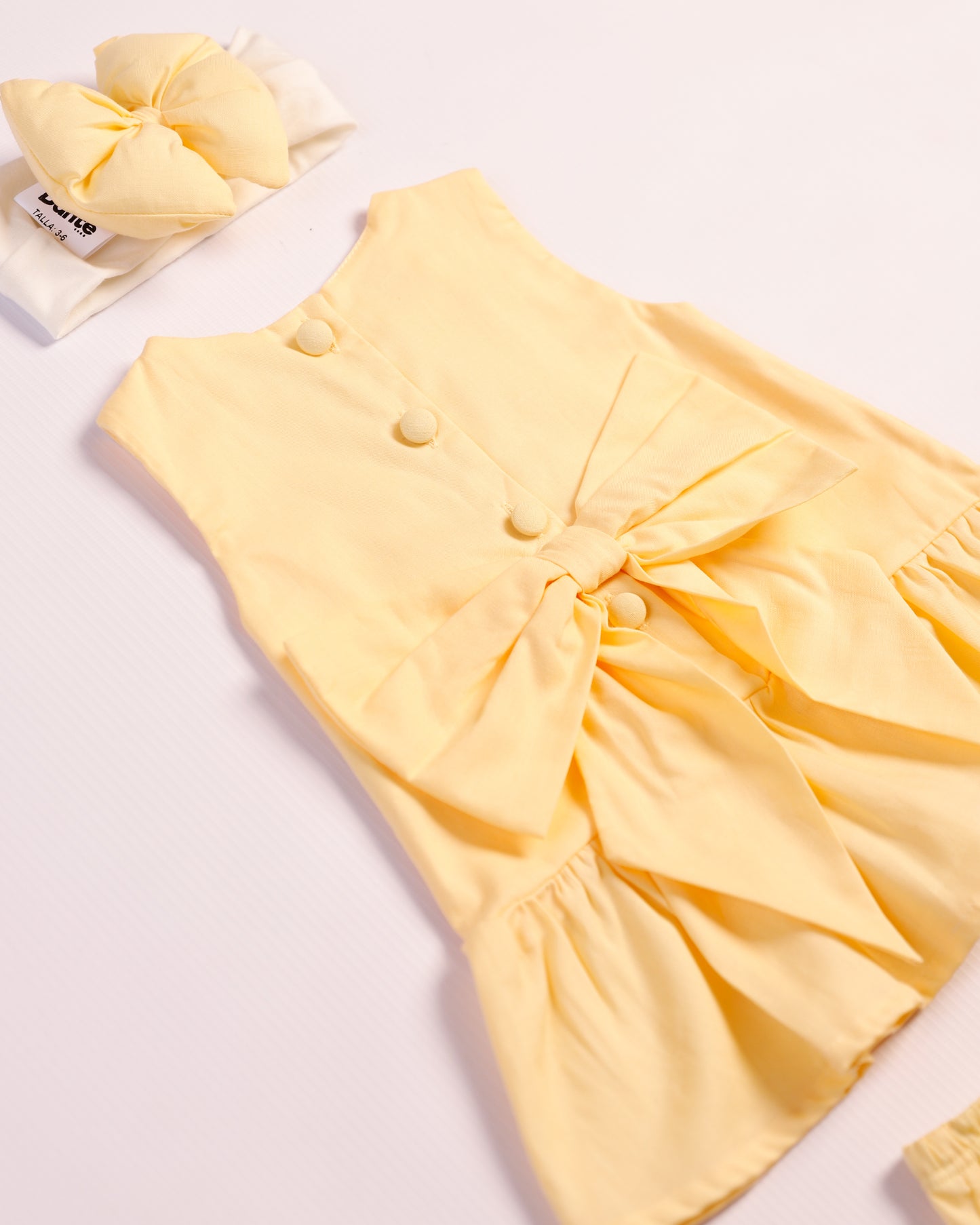 VESTIDO ALMA AMARILLO PASTEL