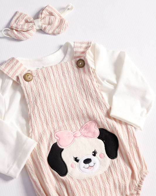 OVEROL SAM LINEAS ROSADAS M/L