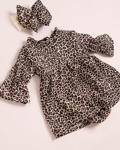 VESTIDO CRISTAL ANIMAL PRINT LEOPARDO