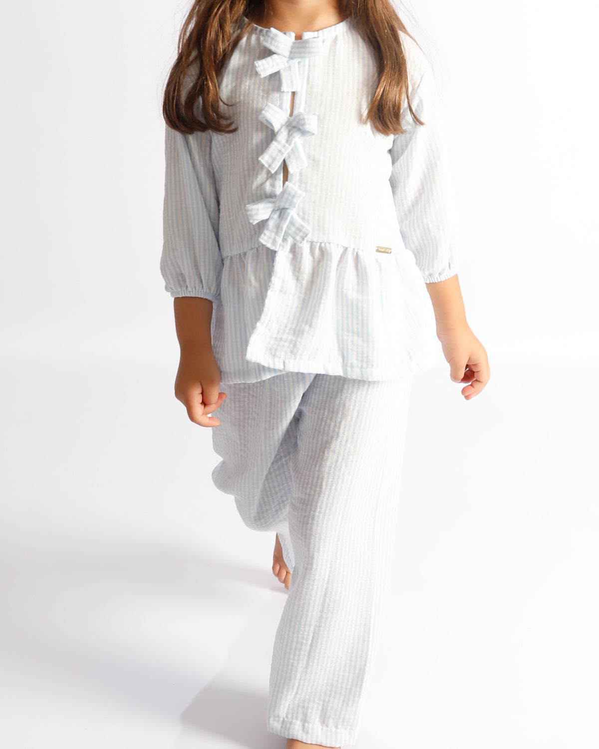 CONJUNTO EMILY RAYAS AZULES