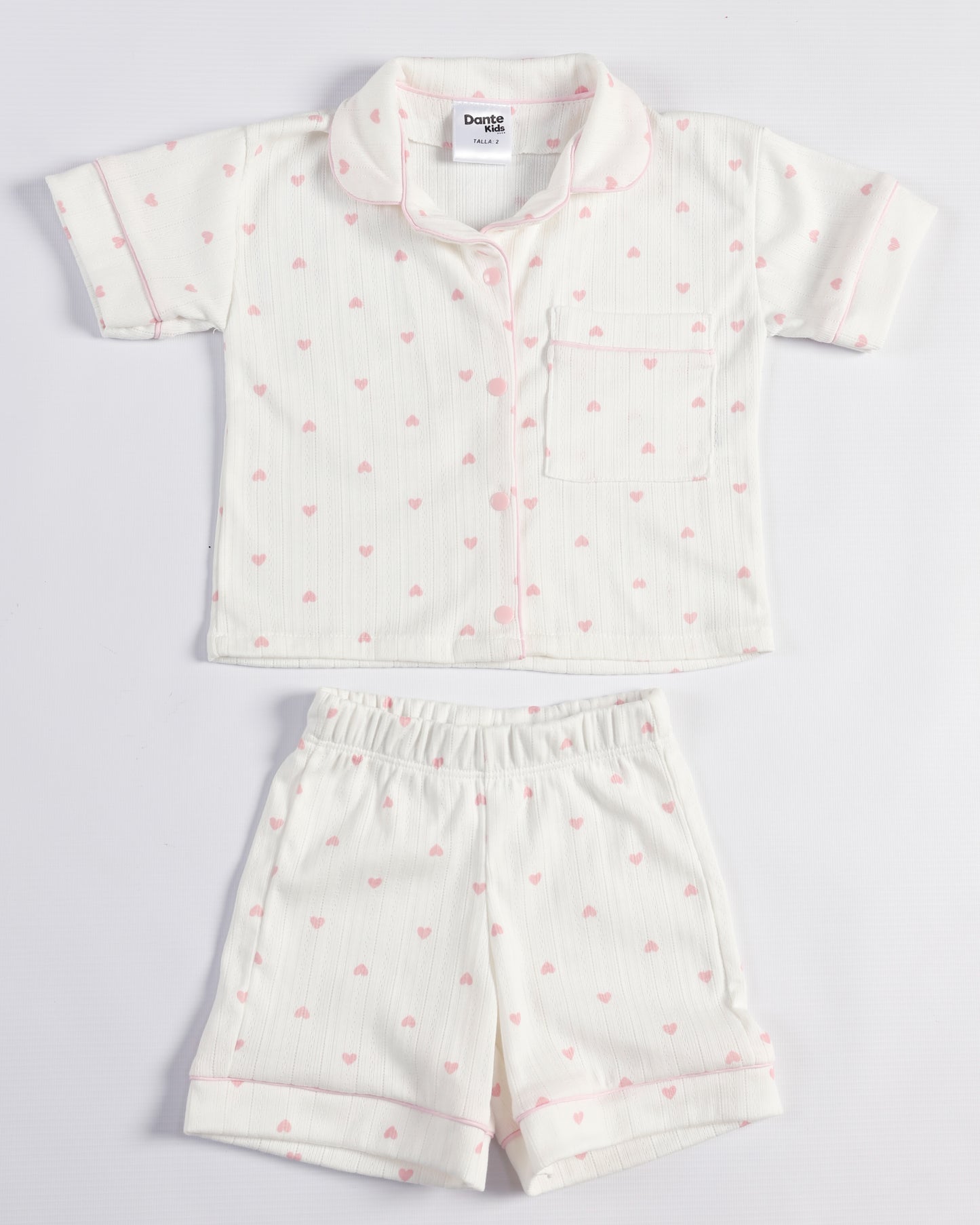 PIJAMA CORTA CORAZONES