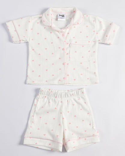 PIJAMA CORTA CORAZONES