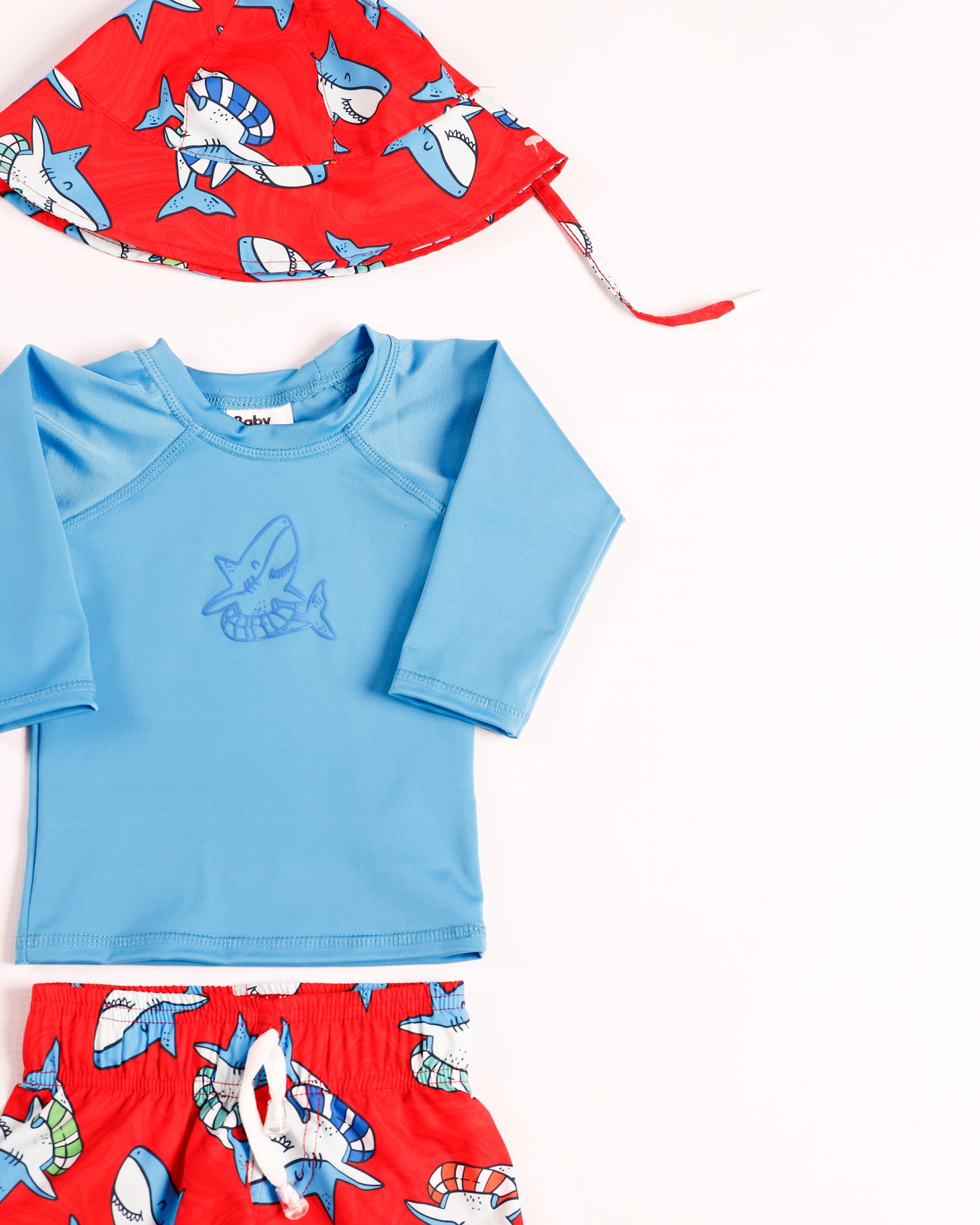 TRAJE DE BAÑO PAVA TIBURON ROJO