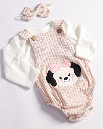 OVEROL SAM LINEAS ROSADAS M/L