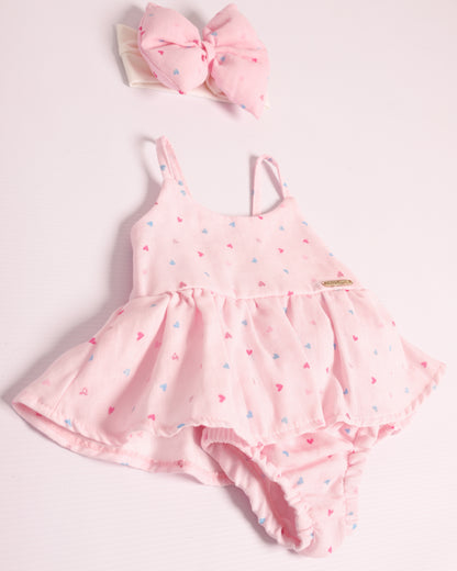 VESTIDO ISA ROSADO CORAZONES