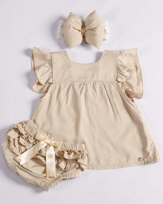 VESTIDO SARAI CAMEL