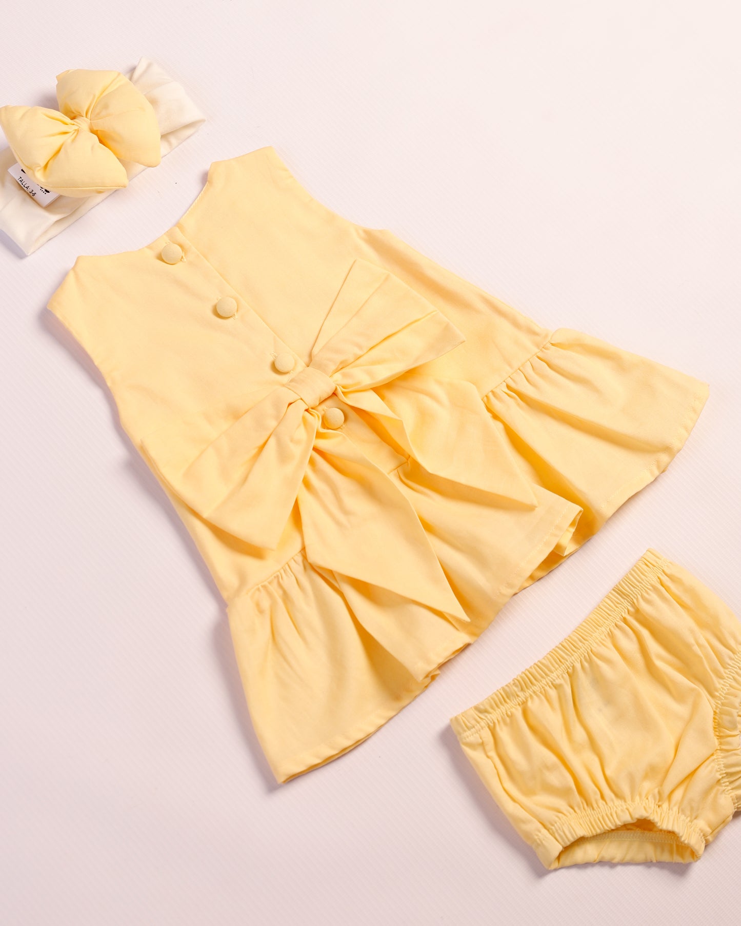 VESTIDO ALMA AMARILLO PASTEL