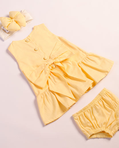 VESTIDO ALMA AMARILLO PASTEL