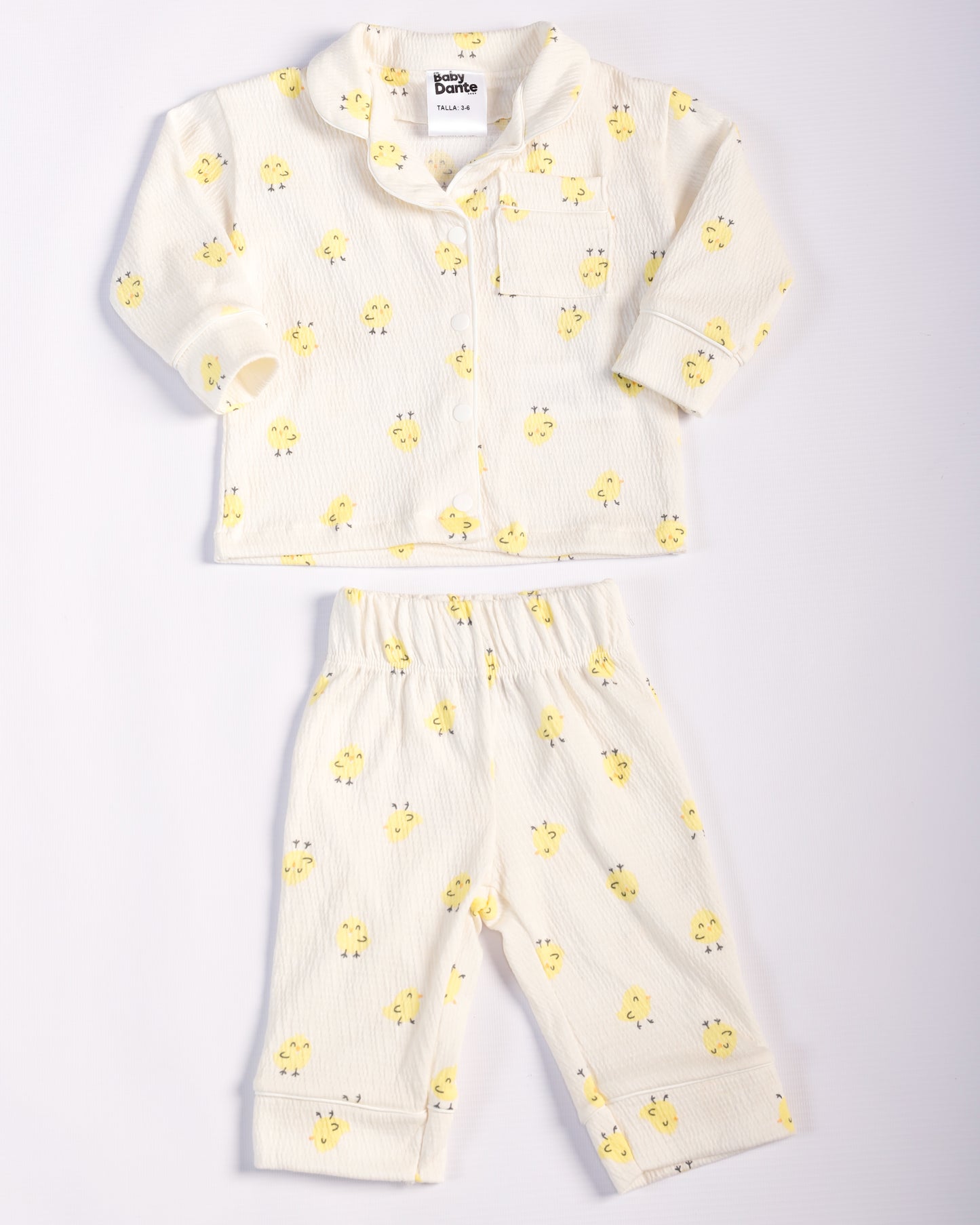 PIJAMA POLLITOS BEIGE