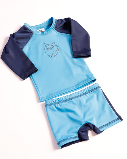 TRAJE DE BAÑO AZUL TIBURÓN