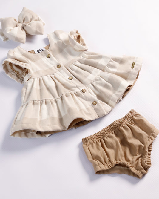 VESTIDO ANAHI CAMEL