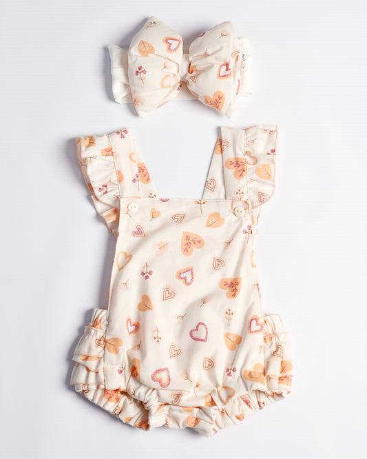 JARDINERA LOLA CORAZONES NARANJA