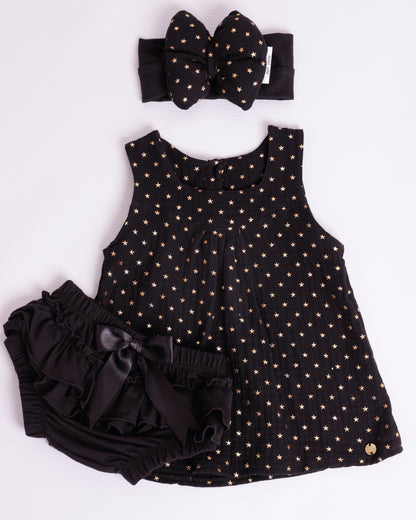 VESTIDO ALANA NEGRO ESTRELLAS