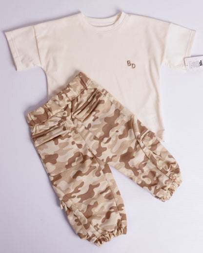 CONJUNTO MATI BEIGE BURDA