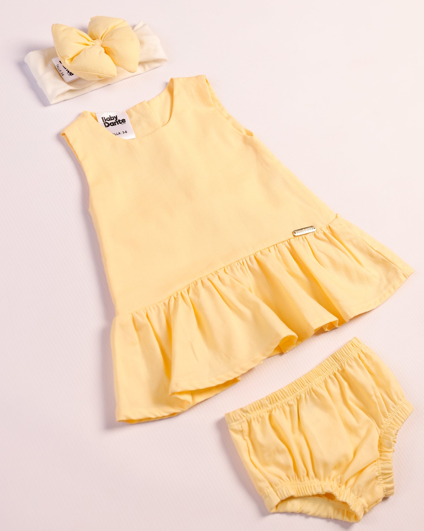 VESTIDO ALMA AMARILLO PASTEL